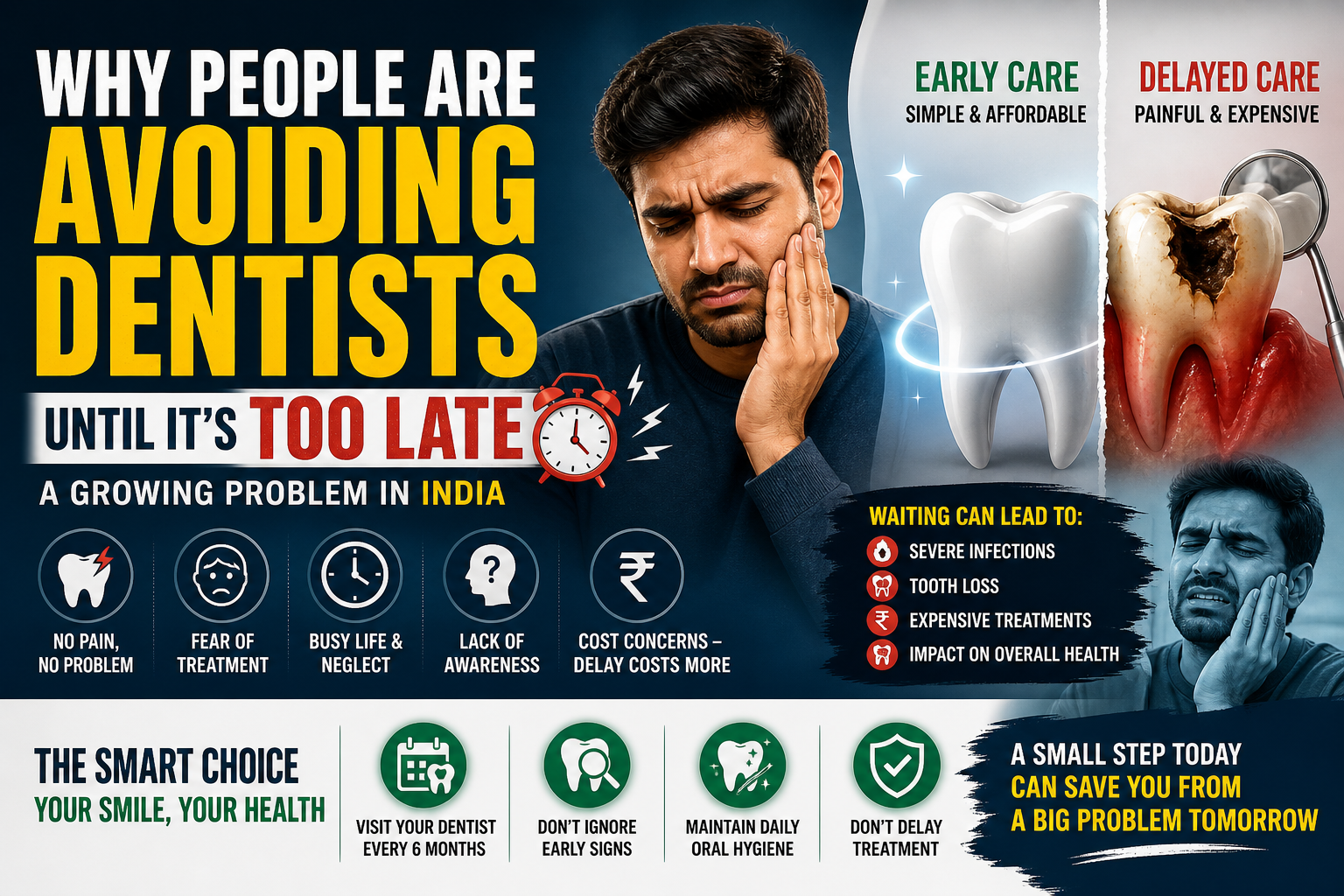 Why People Are Avoiding Dentists Until It’s Too Late – A Growing Problem in India